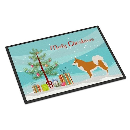 Carolines Treasures Carolines Treasures BB8502MAT Icelandic Sheepdog Christmas Indoor or Outdoor Mat - 18 x 27 in. BB8502MAT